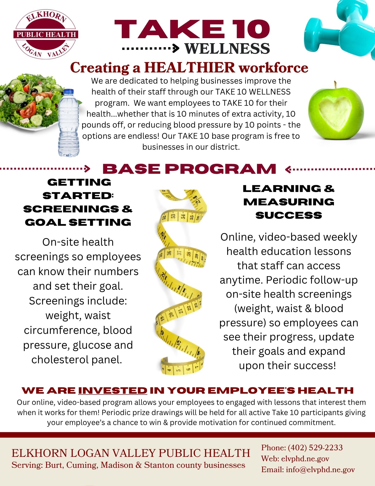 Worksite Health Program Examples Worksite Wellness || ELVPHD || Health Programs, Services, Classes ...